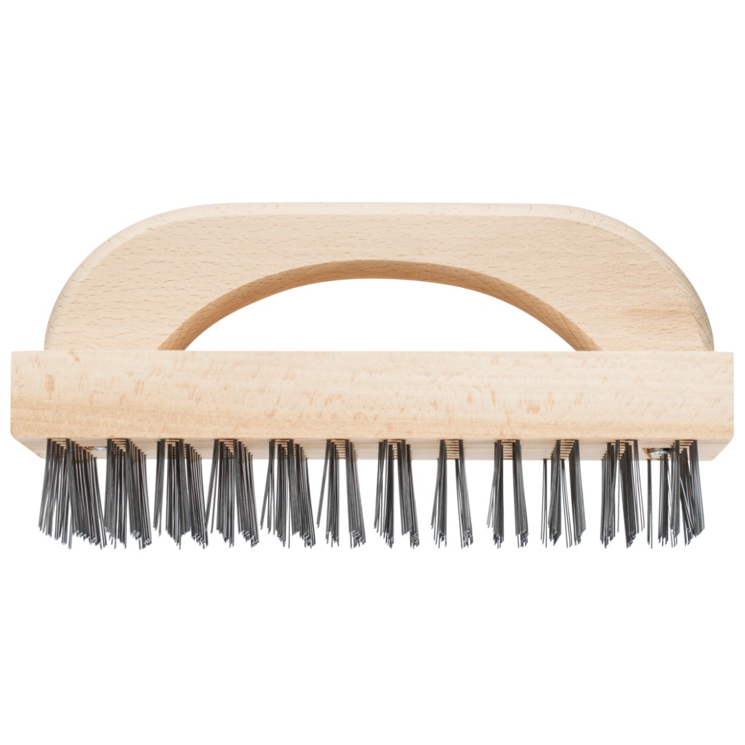 Stor stålbørste med håndtag