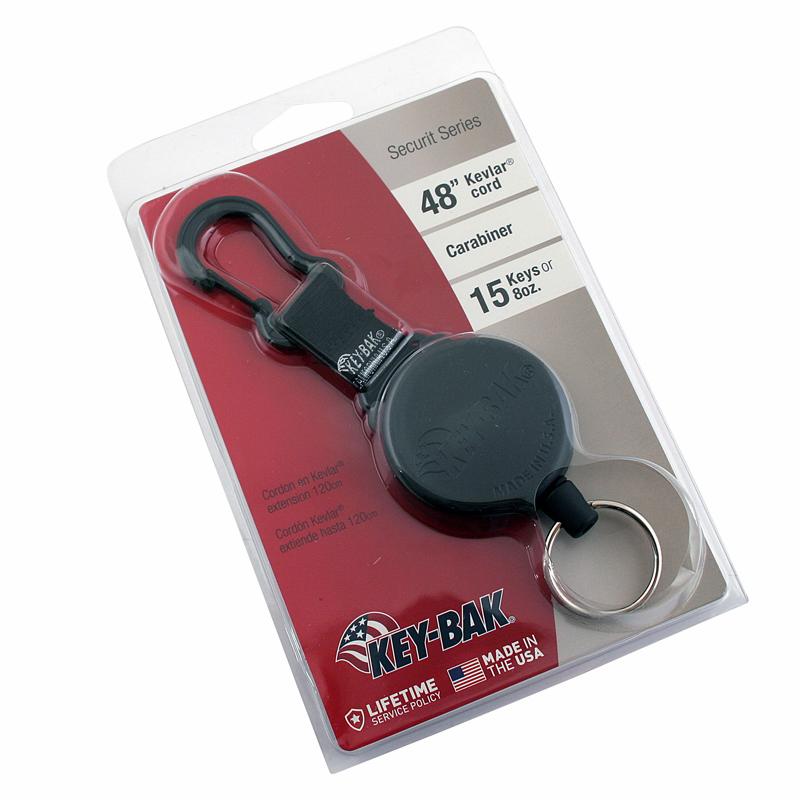 KEY-BAK nøgleholder Securit 488B-HDK Kevlar med karabinkrog