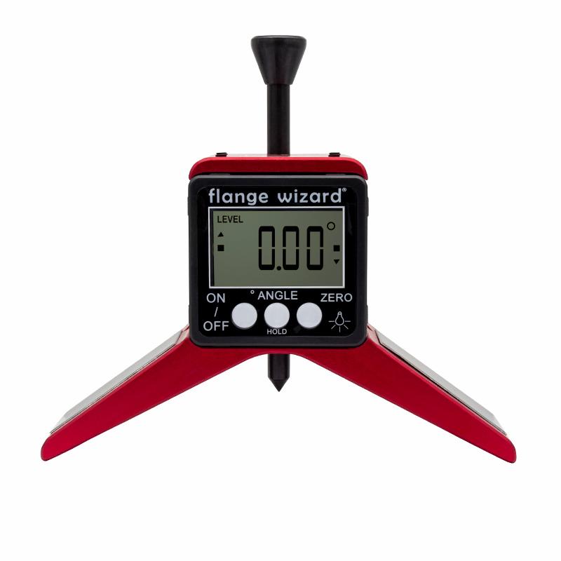 FLANGE WIZARD Digitalt Centerhoved 4x90° for 3"+ rør med magnet