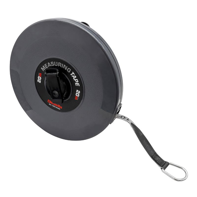 Båndmål 20Mx13 mm glasfiber i lukket spolekassette