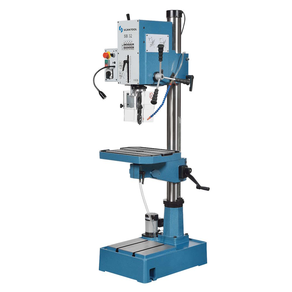 Geardreven søjleboremaskine